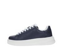 GUESS Homme Elba Sneaker, Bleu Blanc, 41 EU