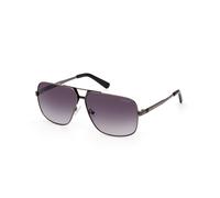 Guess Homme GU00070 08B Lunettes de soleil Métal Anthracite Fumée Carré Normale Ombré