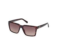 Guess Homme Guess GU00084 52F Lunettes de soleil Injecté Havane sombre Marron Carré Normale Ombré