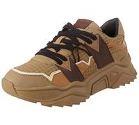 GUESS Homme MASSA Tech Sneaker, Brown, 40 EU