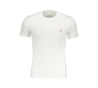 Guess, Homme, Tops, Blanc, Taille: M T-shirt Blanc Slim Fit en Coton
