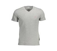 Guess, Homme, Tops, Gris, Taille: 2XL T-shirt Homme en Coton Marron Slim-fit