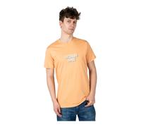 Guess, Homme, Tops, Orange, Taille: S T-shirt classique à col rond
