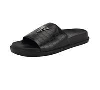 GUESS Homme Vesper Sandale Glissante, Black Croco 003, 47 EU