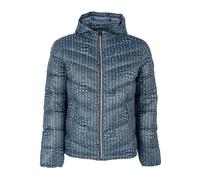 Guess, Homme, Vestes, Bleu, Taille: XS Doudoune Matelassée avec Capuche Amovible