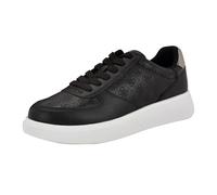 GUESS Homme Wulfred Basket, Logo Multi 001 en étain Noir, 43 EU