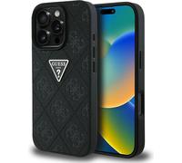Guess Hot Stamp 4G Pattern Triangle Metal Logo Apple iPhone 16 Pro Max noir