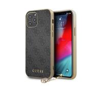 Guess Housse 4G Charms Collection Gris - iPhone 12 / 12 Pro