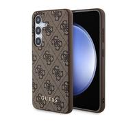 Guess Housse 4G Métal Or Logo Marron - Galaxy A55