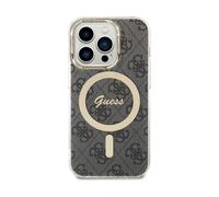Guess Housse 4G Pour Magsafe Noir - iPhone 15 Pro