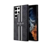 Guess Housse 4G Printed Stripe Noir - Samsung Galaxy S23 Ultra