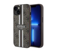 Guess Housse 4G Stripe Pour Magsafe Marron - iPhone 14