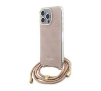 Guess Housse Crossbody Cord 4G Print Pink - iPhone 15 Pro Max