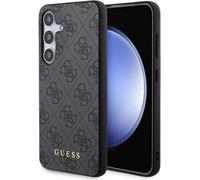 GUESS Housse de protection pour Galaxy A35, Guess 4G Metal Gold Logo, Noir