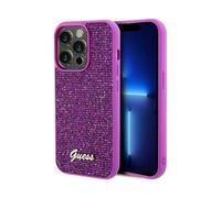 Guess Housse Disco Metal Script Fuchsia - iPhone 14 Pro