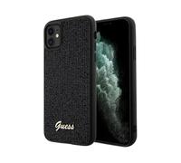 Guess Housse Disco Metal Script Noir - iPhone 11