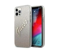 Guess Housse Glitter Gradient Script Gold - iPhone 12 / 12 Pro