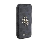 Guess Housse GUBKP15X4GMGGR 4G Metal Logo Gris - iPhone 15 Pro Max