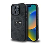 Guess Housse Hardcase 4G Ring Classic Logo MagSafe Noir - iPhone 16 Pro Max