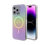 Guess Housse IML Iridescent Pour Magsafe Rose - iPhone 15 Pro