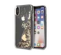 Guess Housse Liquid Glitter Charms Gold - iPhone X / XS