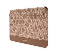 Guess Housse magnétique pour ordinateur Modèle G Cube 13/14 pouces Marron