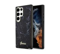 Guess Collection Marble - Coque pour Samsung Galaxy S23 Ultra (Noir) - 3666339117399
