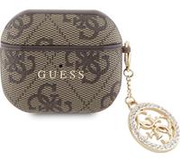 Coque pour AirPods 3 avec Charm Design Élégant Guess Marron G