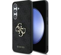 GUESS Housse pour portable Galaxy S24 FE, Guess Hardcase 4G Big Metal Logo, Gris
