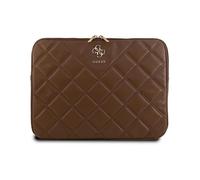 Guess Housse Quilted 4G Sleeve Marron - Ordinateur portable 13/14 pouces