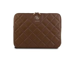 Guess Housse Quilted 4G Sleeve Marron - Ordinateur portable 13/14 pouces