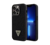 Guess Housse Rhinestone Triangle Noir - iPhone 14 Pro