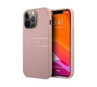 GUHCP13XPSASBPI Coque de Protection pour iPhone 13 Pro Max 6,7' Rose Saffiano Stripe