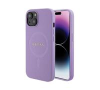 Coque pour iPhone 15 Plus / iPhone 14 Plus - Guess Saffiano MagSafe (GUHMP15MPSAHMCU) - Violet G