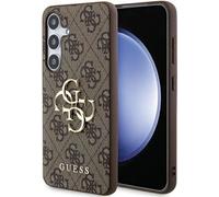 Guess HoussePolyuréthane4G Métal Logo Samsung Galaxy A35 5G Marron
