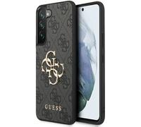Guess HoussePolyuréthane4G Métal Logo Samsung Galaxy S23 Gris
