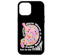 Guess How Many Jelly Beans are in My Tummy Funny Kawaii Coque pour iPhone 12 Pro Max