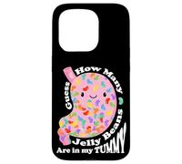 Guess How Many Jelly Beans are in My Tummy Funny Kawaii Coque pour iPhone 15 Pro