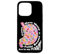 Guess How Many Jelly Beans are in My Tummy Funny Kawaii Coque pour iPhone 15 Pro Max