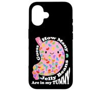 Guess How Many Jelly Beans are in My Tummy Funny Kawaii Coque pour iPhone 16