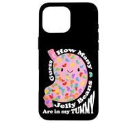 Guess How Many Jelly Beans are in My Tummy Funny Kawaii Coque pour iPhone 16 Pro Max