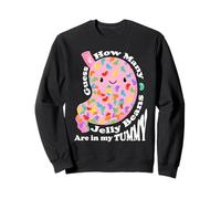 Guess How Many Jelly Beans are in My Tummy Funny Kawaii Sweatshirt
