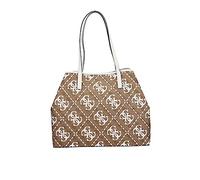 Sac à épaule - GUESS - Vikky Large Tote - Marron clair - Blanc - 51x30x17 cm