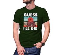 Guess I Die Dice Digital D20 Die Guess Die T-Shirt Vert Militaire pour Homme Size 3XL