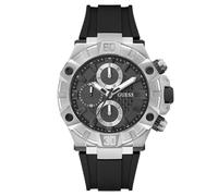 GUESS Homme Analogique Quartz Montre avec Bracelet en Silicone GW0802G1