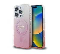 Guess IML Étui à paillettes rose pour Magsafe - iPhone 16 Pro