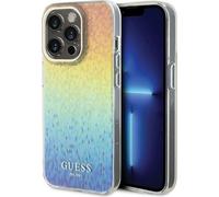 Guess Iml Faceted Mirror Disco Iridescent Case For Iphone 14 Pro - Multicolor