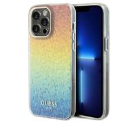 Guess IML Faceted Mirror Mirror Disco Iridescent Case pour iPhone 13 Pro, 13, Multicolor