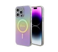 Étui Guess pour iPhone 15 Pro Max 6.7 rose étui rigide IML Iridescent MagSafe