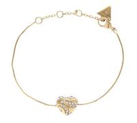 GUESS In My Heart Snake Chain Bracelet S or jaune